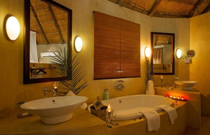 Bathroom at Ngoma safari lodge